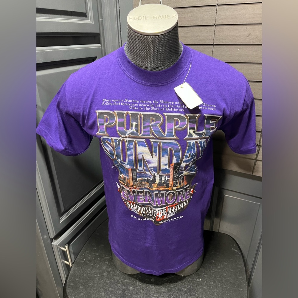 Purple Sunday Evermore 2001 Champions To The Maximus Size M Made In The USA.